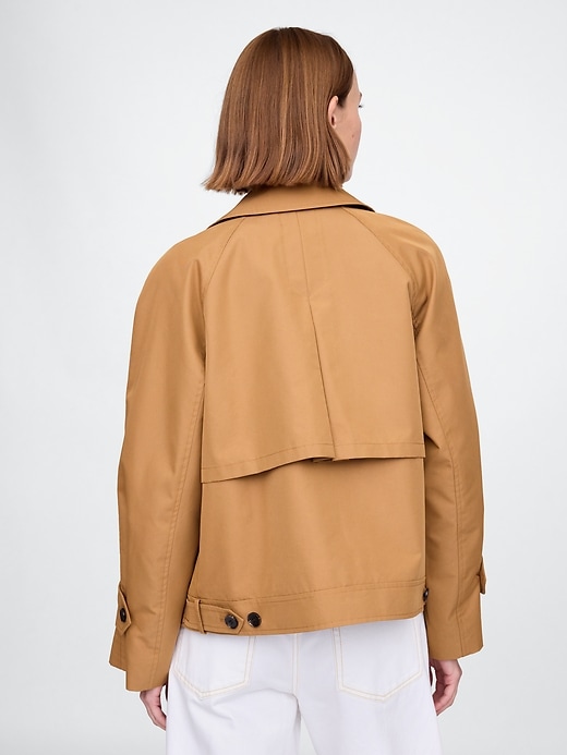 Image number 3 showing, Asymmetrical Trench Jacket