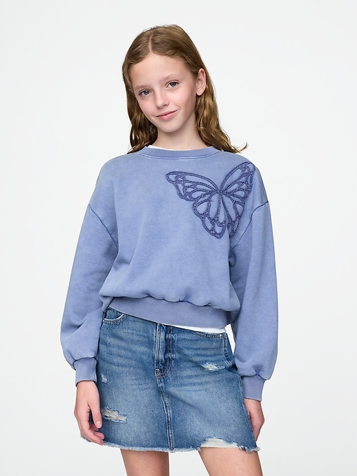 Image number 1 showing, Kids Vintage Soft Dolman Sweatshirt