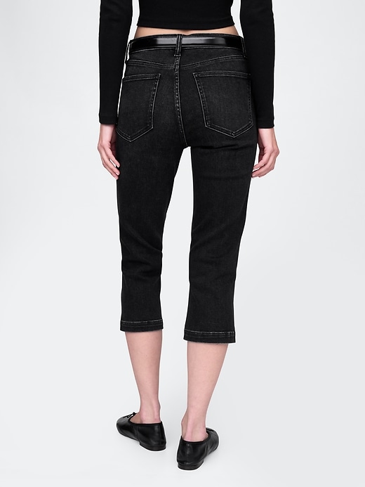 Image number 5 showing, High Rise True Skinny Capri Jeans