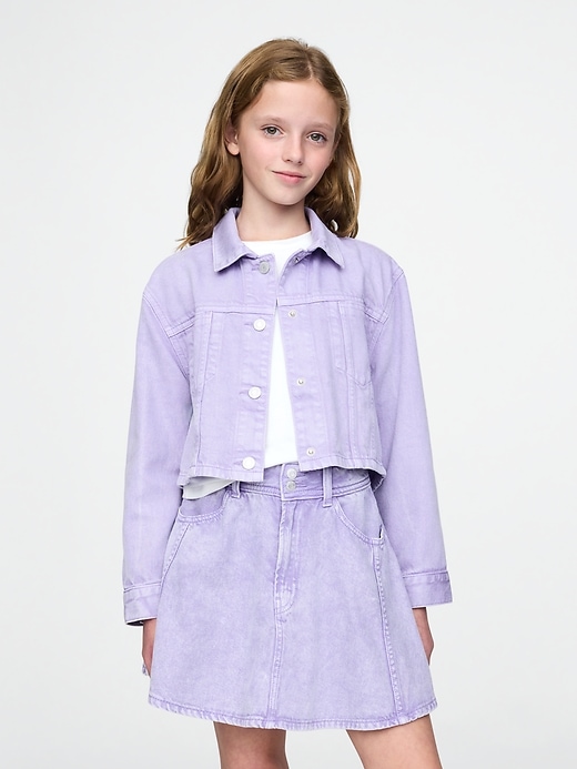 Image number 1 showing, Kids UltraSoft Denim Swing Jacket