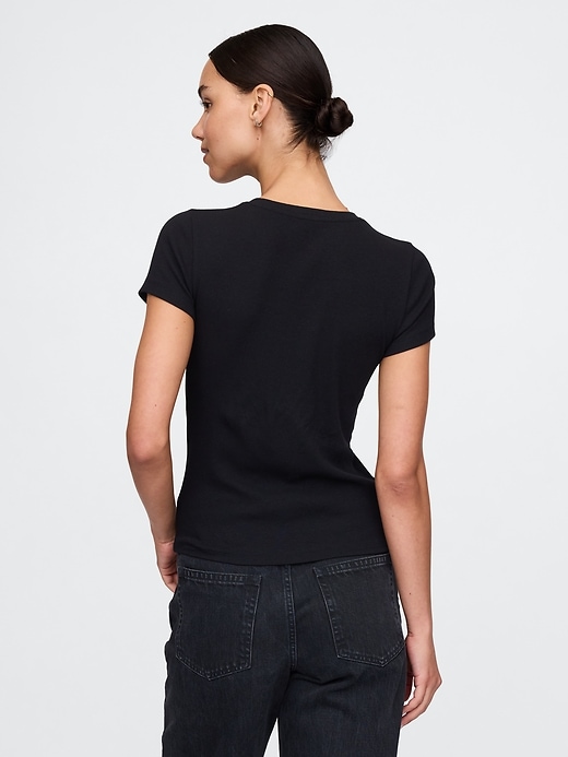 Image number 2 showing, Modern Rib Cropped T-Shirt