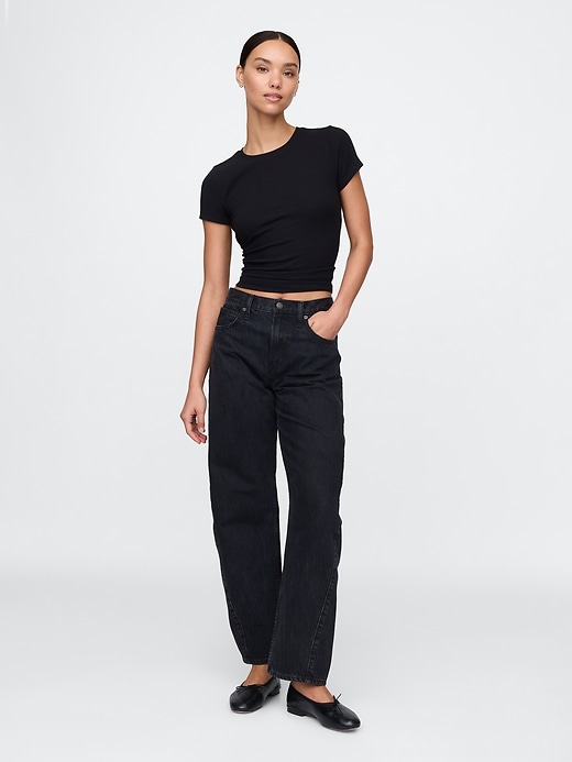 Image number 3 showing, Modern Rib Cropped T-Shirt