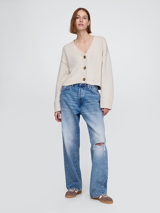 Image number 2 showing, Cropped V-Neck Cardigan