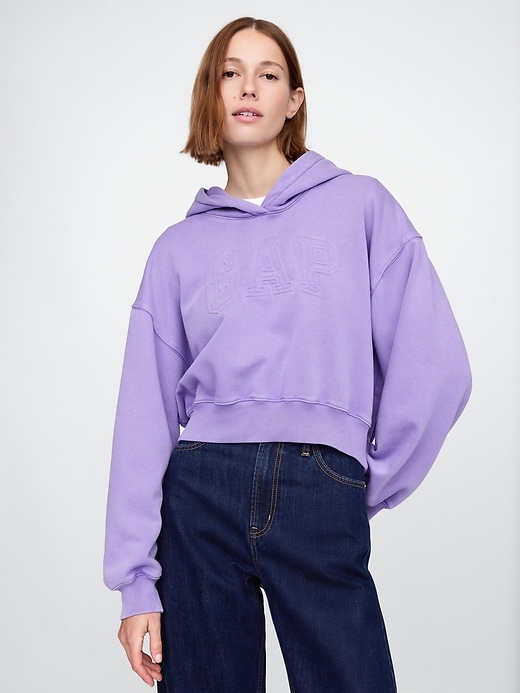 Image number 1 showing, Vintage Soft Cropped Logo Hoodie