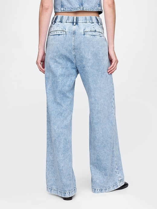 Image number 4 showing, 365 High Rise UltraSoft Pleated Denim Trousers