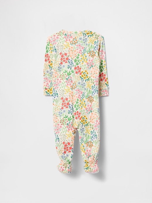 Image number 2 showing, Baby Organic Cotton Footed One-Piece