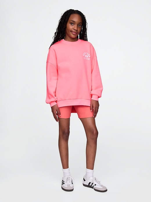 Image number 4 showing, Kids Vintage Soft NYC Logo Tunic Sweatshirt