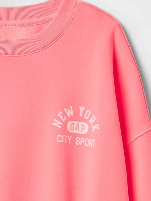 Image number 5 showing, Kids Vintage Soft NYC Logo Tunic Sweatshirt