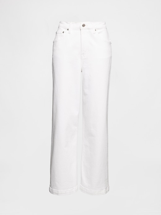 Image number 8 showing, High Rise Stride Wide-Leg Ankle Jeans