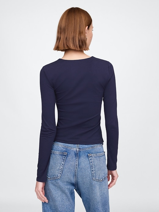 Image number 2 showing, CloseKnit Jersey Square-Neck Top