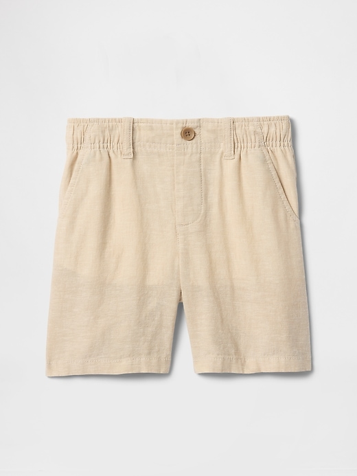 Image number 2 showing, Baby & Toddler Linen-Cotton Shorts