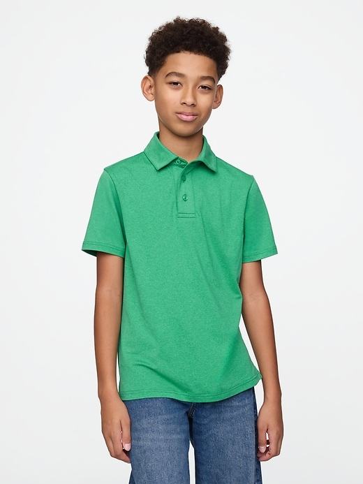 Image number 1 showing, Kids GapFit Uniform Performance Polo Shirt