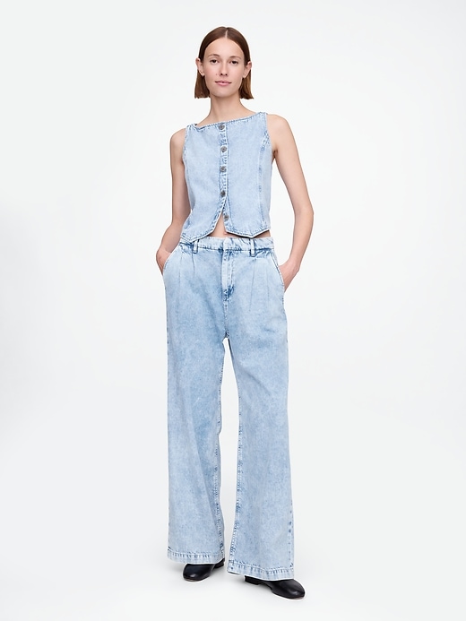 Image number 3 showing, UltraSoft Cropped Denim Vest