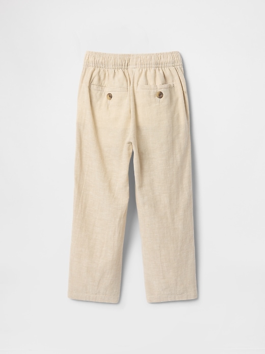 Image number 3 showing, Baby & Toddler Linen-Cotton Pull-On Pants