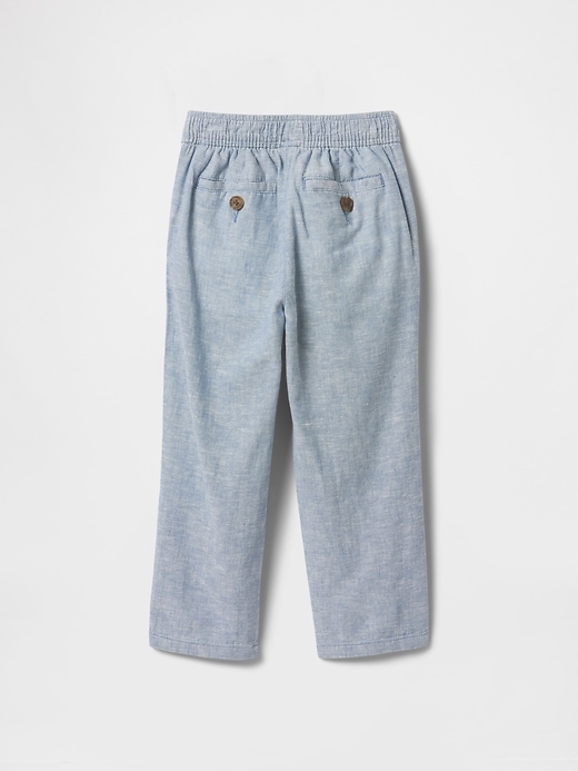 Image number 3 showing, Baby & Toddler Linen-Cotton Pull-On Pants