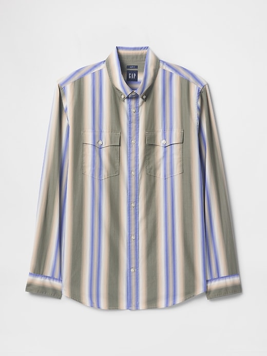 Image number 5 showing, Organic Cotton Poplin Western Shirt