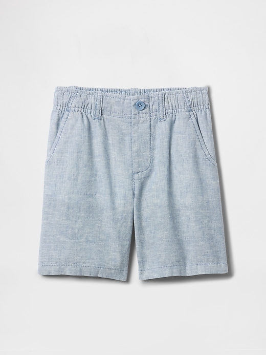 Image number 2 showing, Baby & Toddler Linen-Cotton Shorts