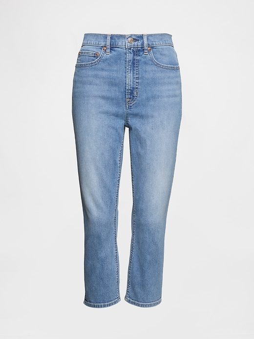 Image number 8 showing, High Rise Capri Jeans