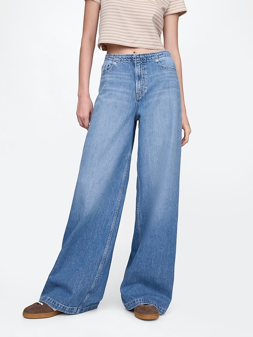 Image number 2 showing, Mid Rise UltraSoft Baggy Jeans