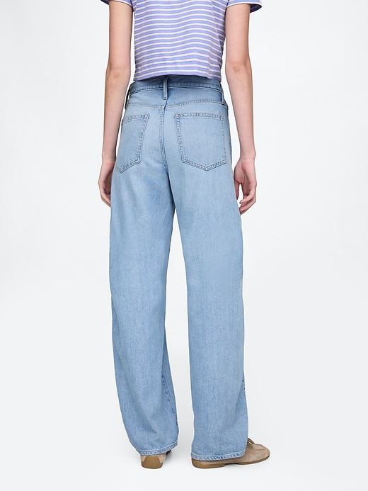 Image number 5 showing, High Rise UltraSoft Barrel Jeans