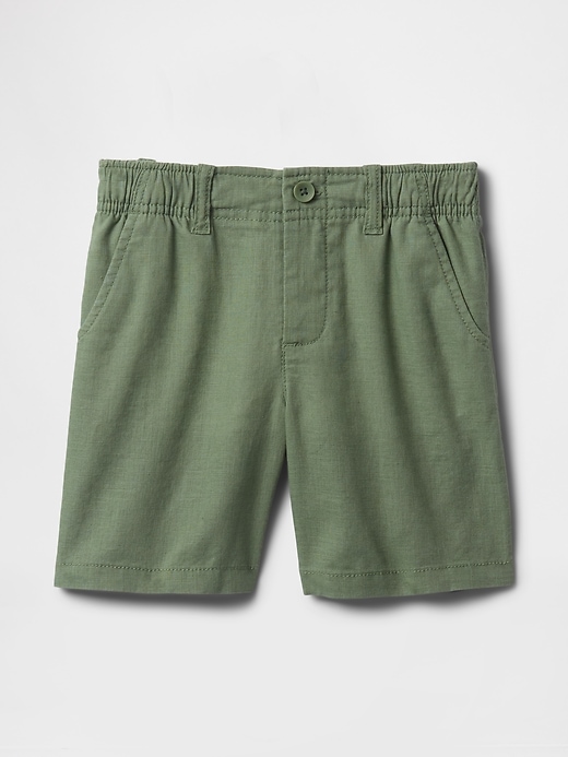 Image number 2 showing, Baby & Toddler Linen-Cotton Shorts