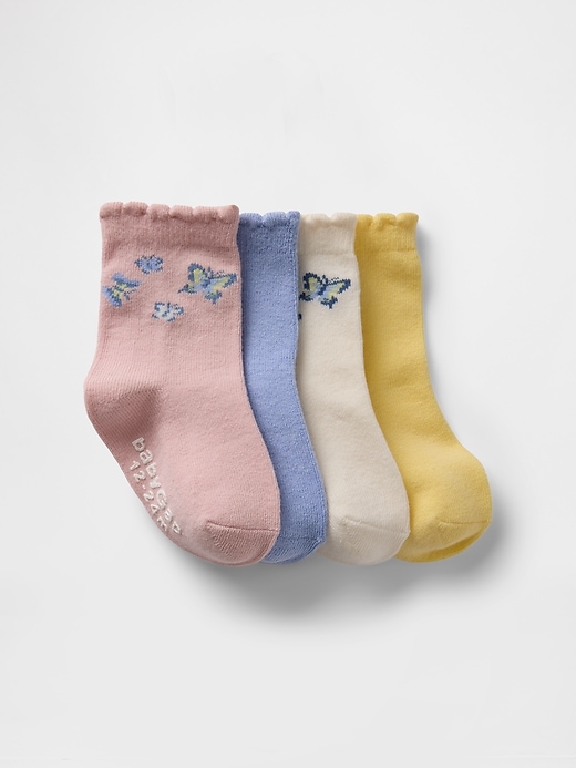 View large product image 1 of 1. Baby &amp; Toddler Butterfly Crew Socks