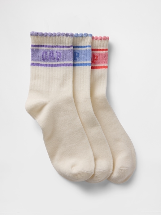 View large product image 1 of 1. Kids Logo Crew Socks