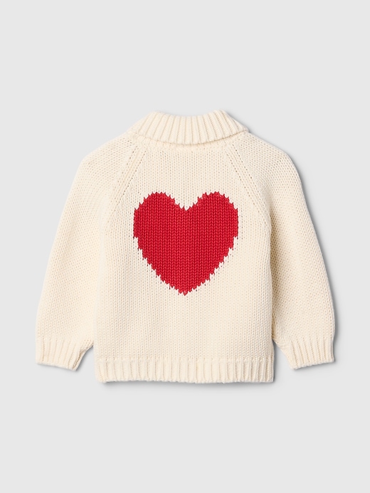 Image number 1 showing, Baby Heart Shawl Cardigan