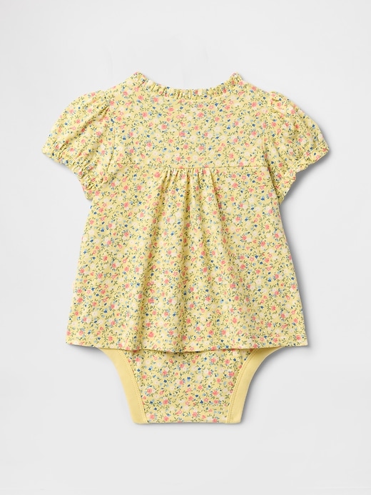 Image number 2 showing, Baby Puff-Sleeve Shirt Bodysuit