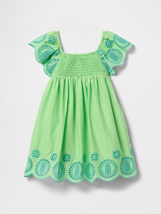 Image number 2 showing, Baby & Toddler Smocked Eyelet Dress