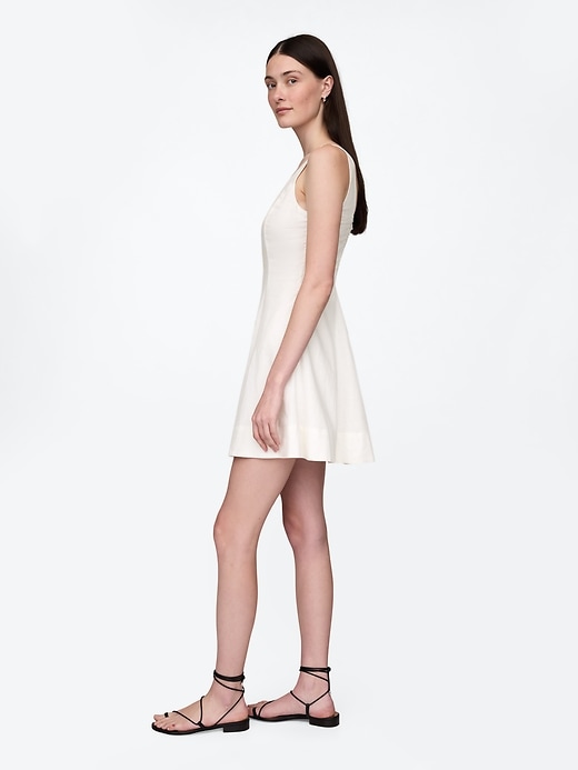 Image number 3 showing, Linen-Blend Mini Dress