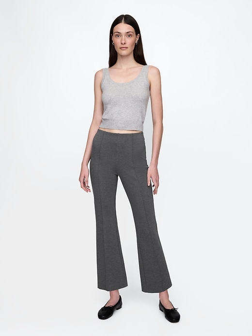 Image number 1 showing, High Rise Ponte Crop Kick Pants