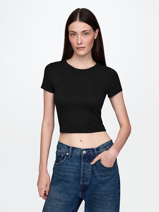 Image number 1 showing, Modern Cropped T-Shirt