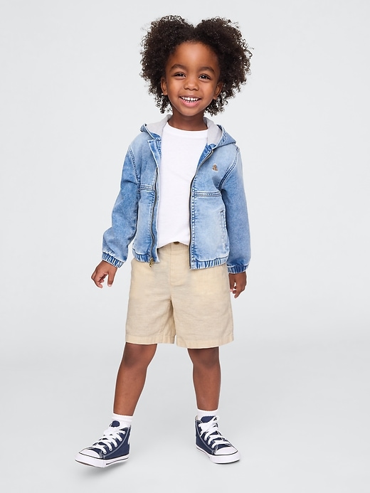 Image number 1 showing, Baby & Toddler Linen-Cotton Shorts