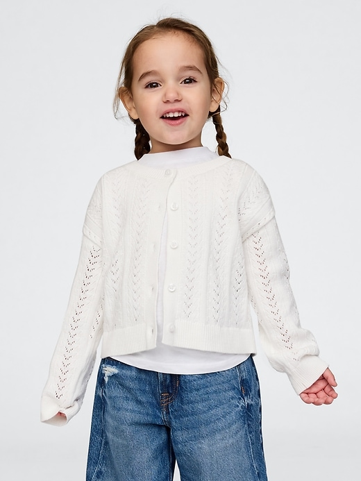 Image number 1 showing, Baby &amp; Toddler Pointelle Cardigan