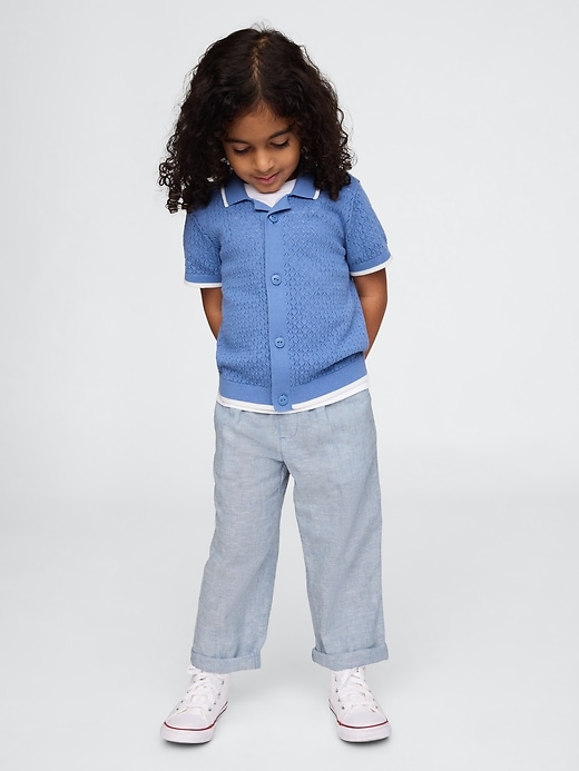 Image number 1 showing, Baby & Toddler Linen-Cotton Pull-On Pants