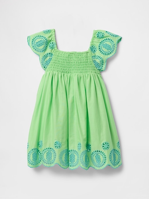 Image number 3 showing, Baby & Toddler Smocked Eyelet Dress