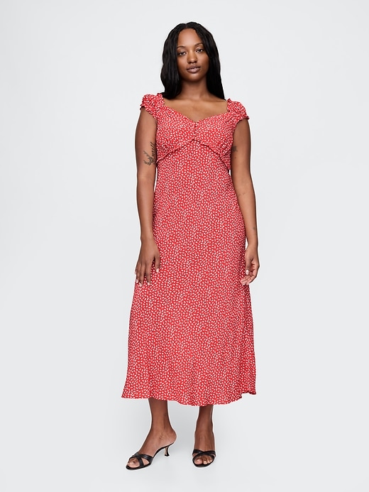 Image number 5 showing, Sweetheart Crepe Maxi Dress