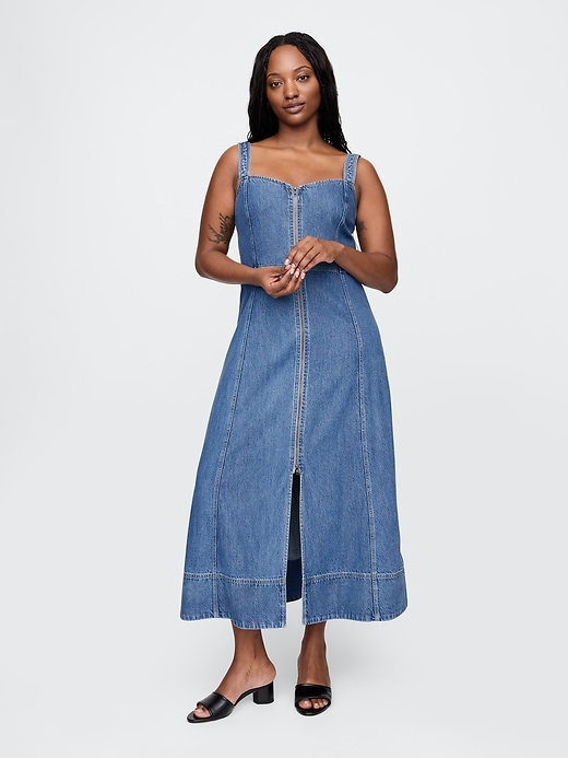 Image number 5 showing, UltraSoft Denim Maxi Dress