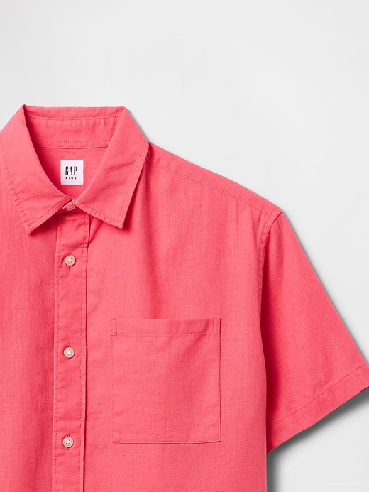 Image number 5 showing, Kids Linen-Cotton Relaxed Shirt