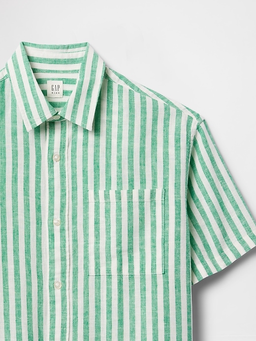 Image number 5 showing, Kids Linen-Cotton Relaxed Shirt