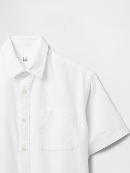 Image number 5 showing, Kids Linen-Cotton Relaxed Shirt