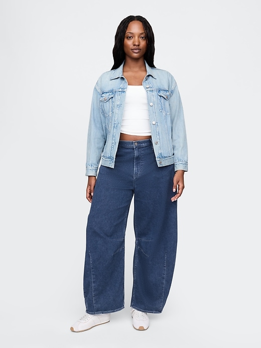 Image number 6 showing, High Rise Knit Horseshoe Jeans