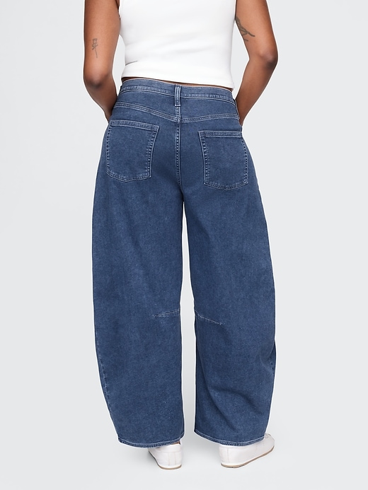 Image number 7 showing, High Rise Knit Horseshoe Jeans