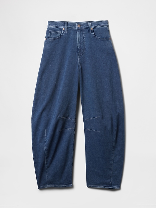 Image number 8 showing, High Rise Knit Horseshoe Jeans