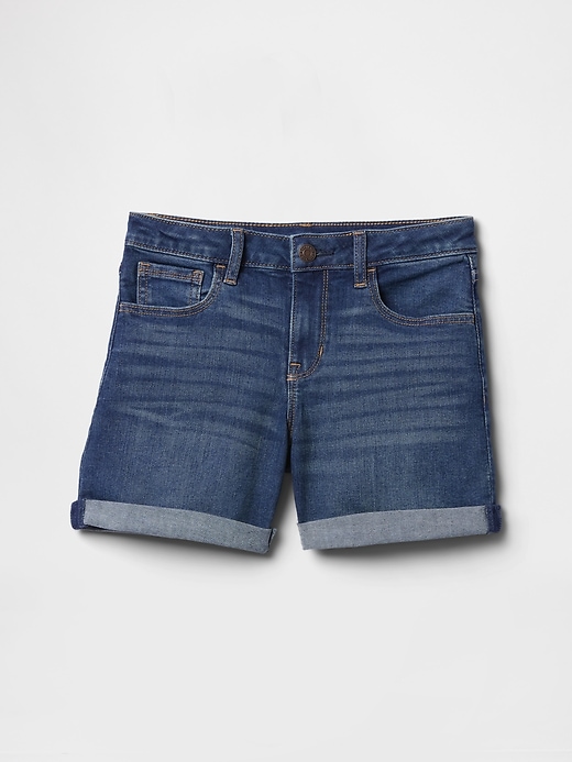 Image number 2 showing, Kids Denim Midi Shorts