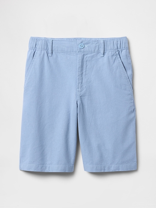 Image number 2 showing, Kids 8" Linen-Cotton Shorts