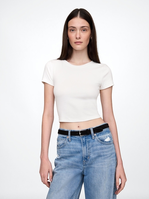 Image number 1 showing, Modern Cropped T-Shirt