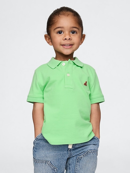 Image number 1 showing, Baby &amp; Toddler Pique Polo Shirt