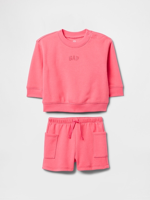 Image number 1 showing, Baby Vintage Soft Logo Sweat Shorts Set